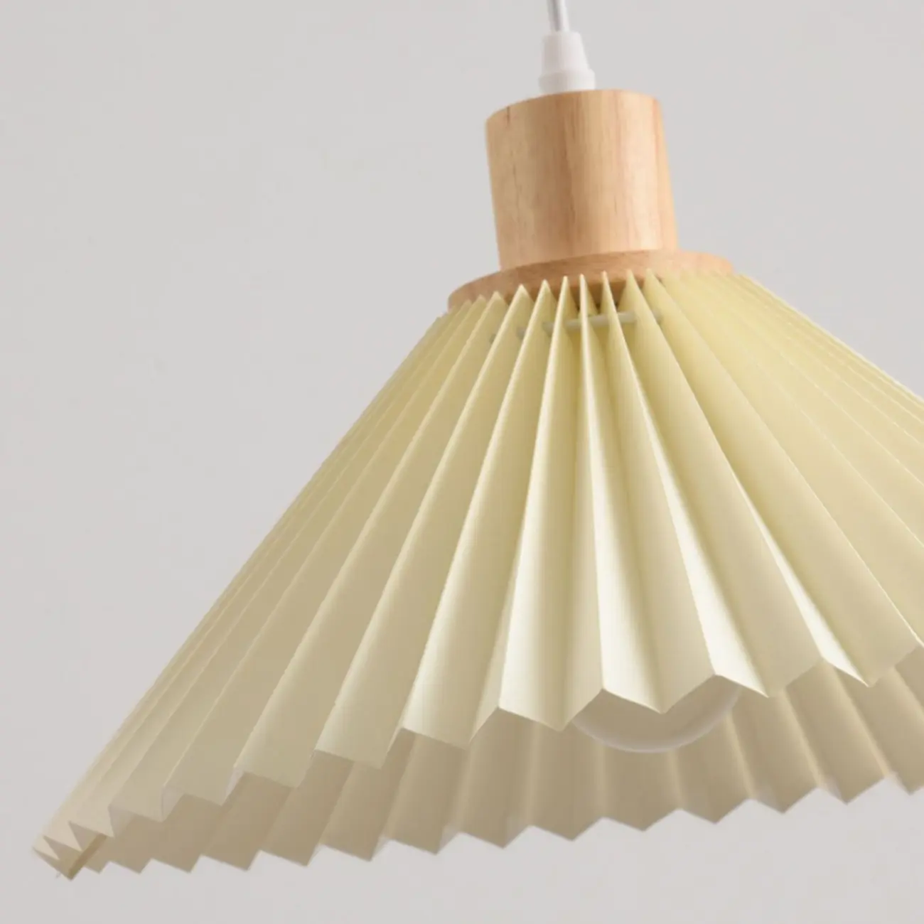 3 Lights Fabric Pleated Shape Ceiling Lamp with Adjustable Length  Image - 11 | homeyfad