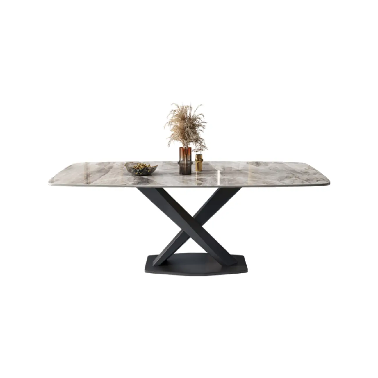 Modern Grey Dining Room Set with Sintered Stone Top Image - 7 | homeyfad