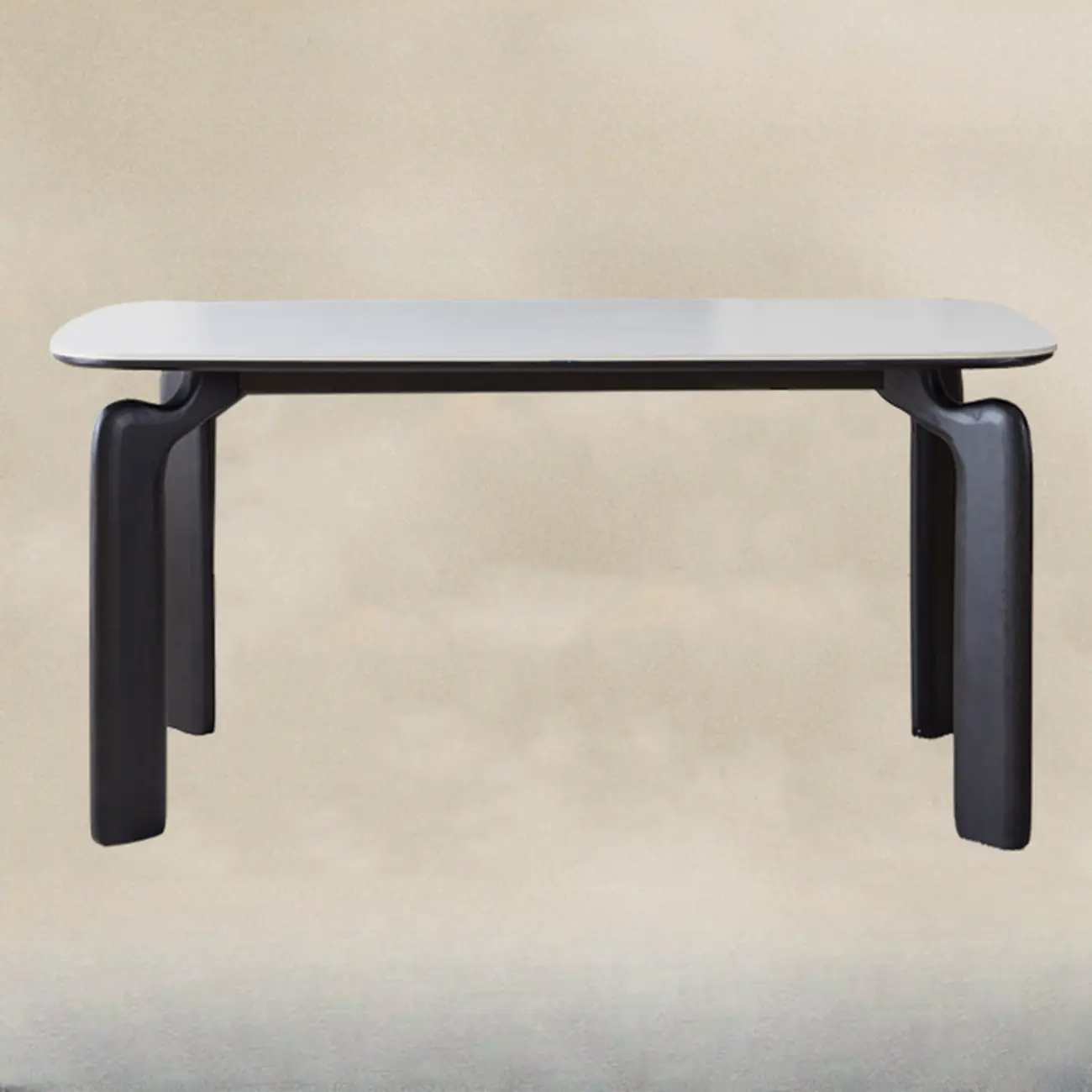 Modern Wooden Dining Table Set with Padded Chairs Image - 2 | homeyfad