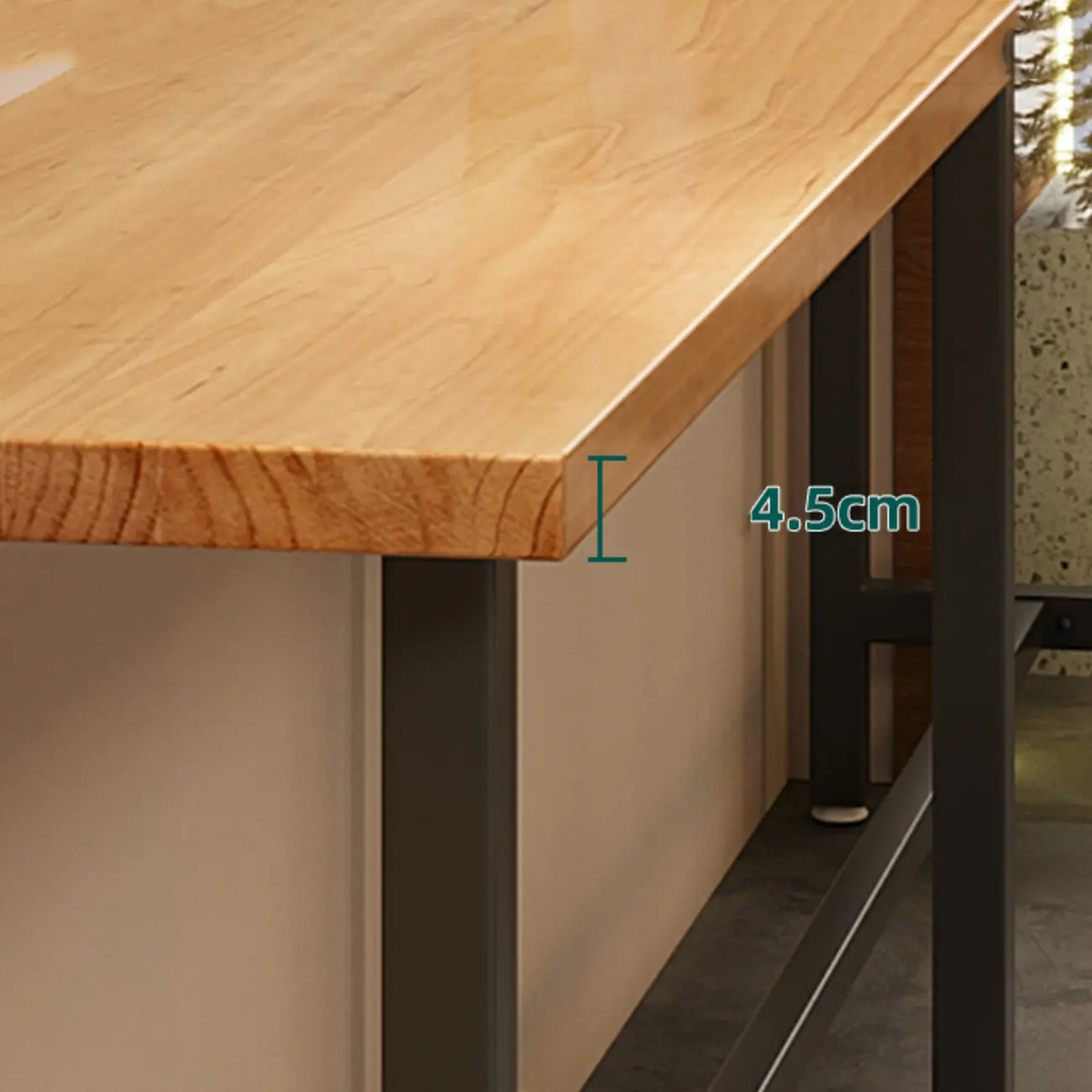  Antique Solid Wood Trestle Base Pub Table Image - 5 | homeyfad