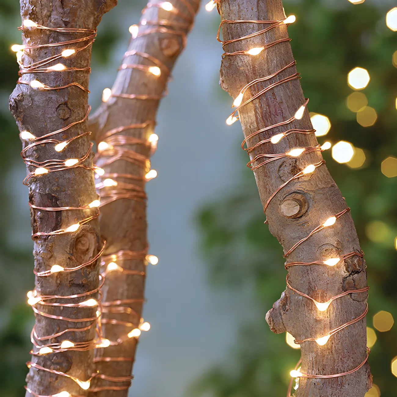 Shining Copper Wire Solar LED String Lights for Garden Decor Image - 1 | homeyfad