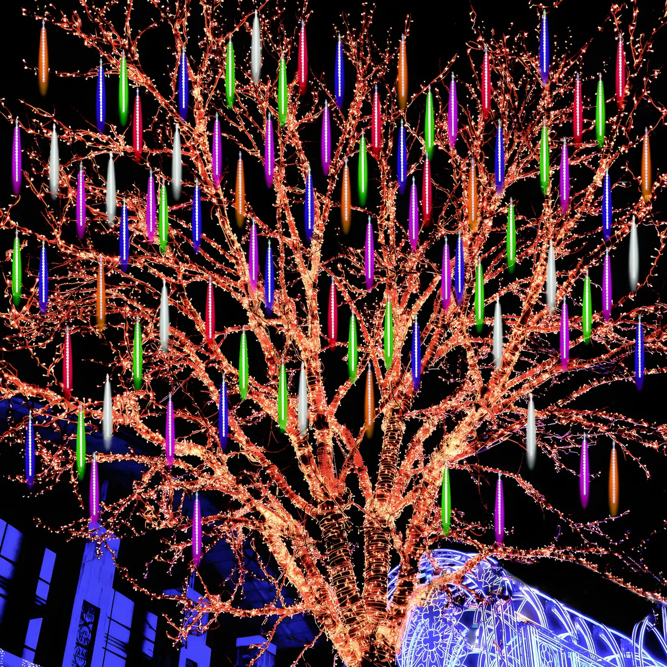 Modern Solar LED Color Changing Twinkle String Lights for Garden Image - 1 | homeyfad