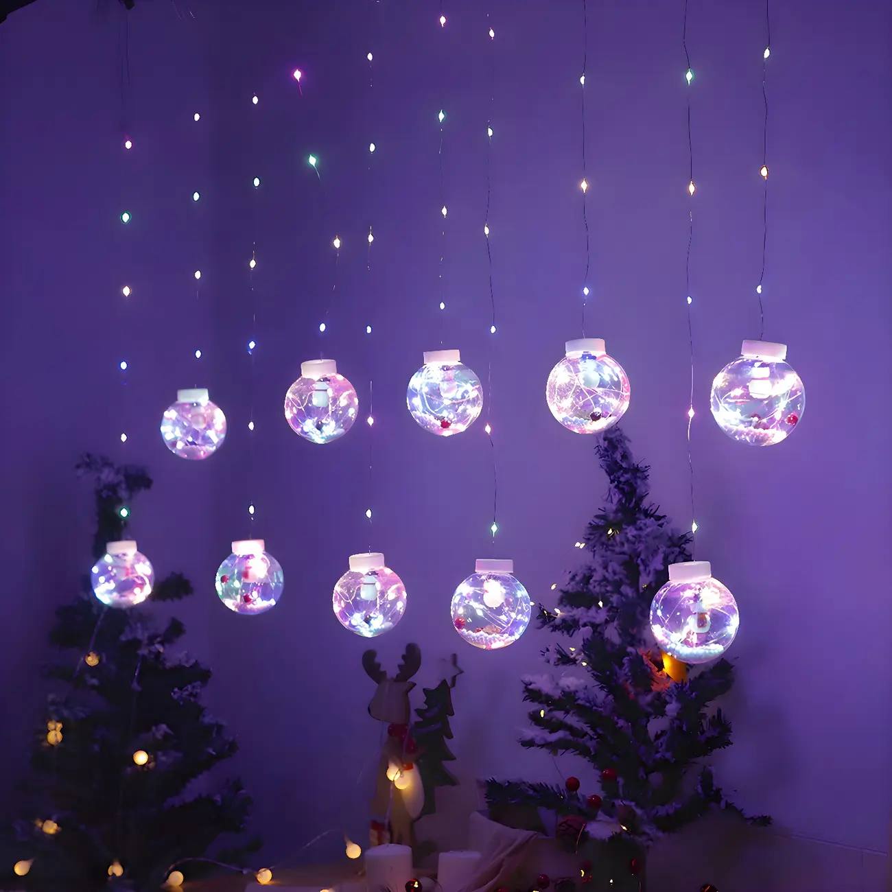 Charming Copper Wire Fairy Globe String Lights for Christmas Image - 1 | homeyfad