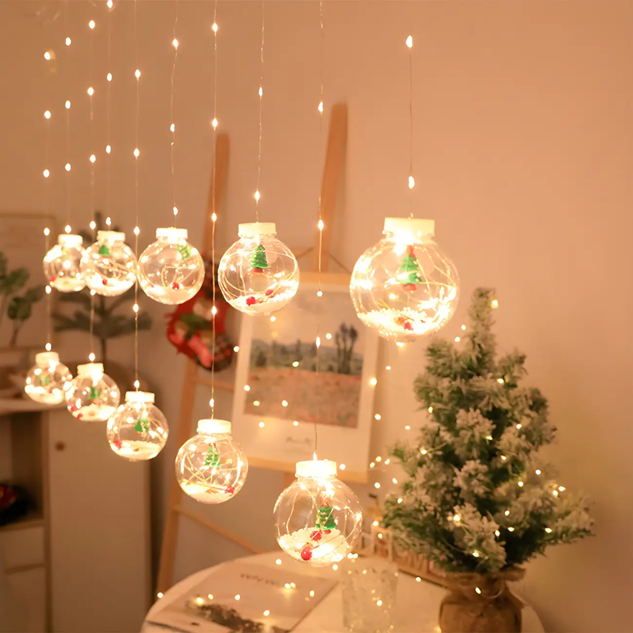 Charming Copper Wire Fairy Globe String Lights for Christmas Image - 2 | homeyfad