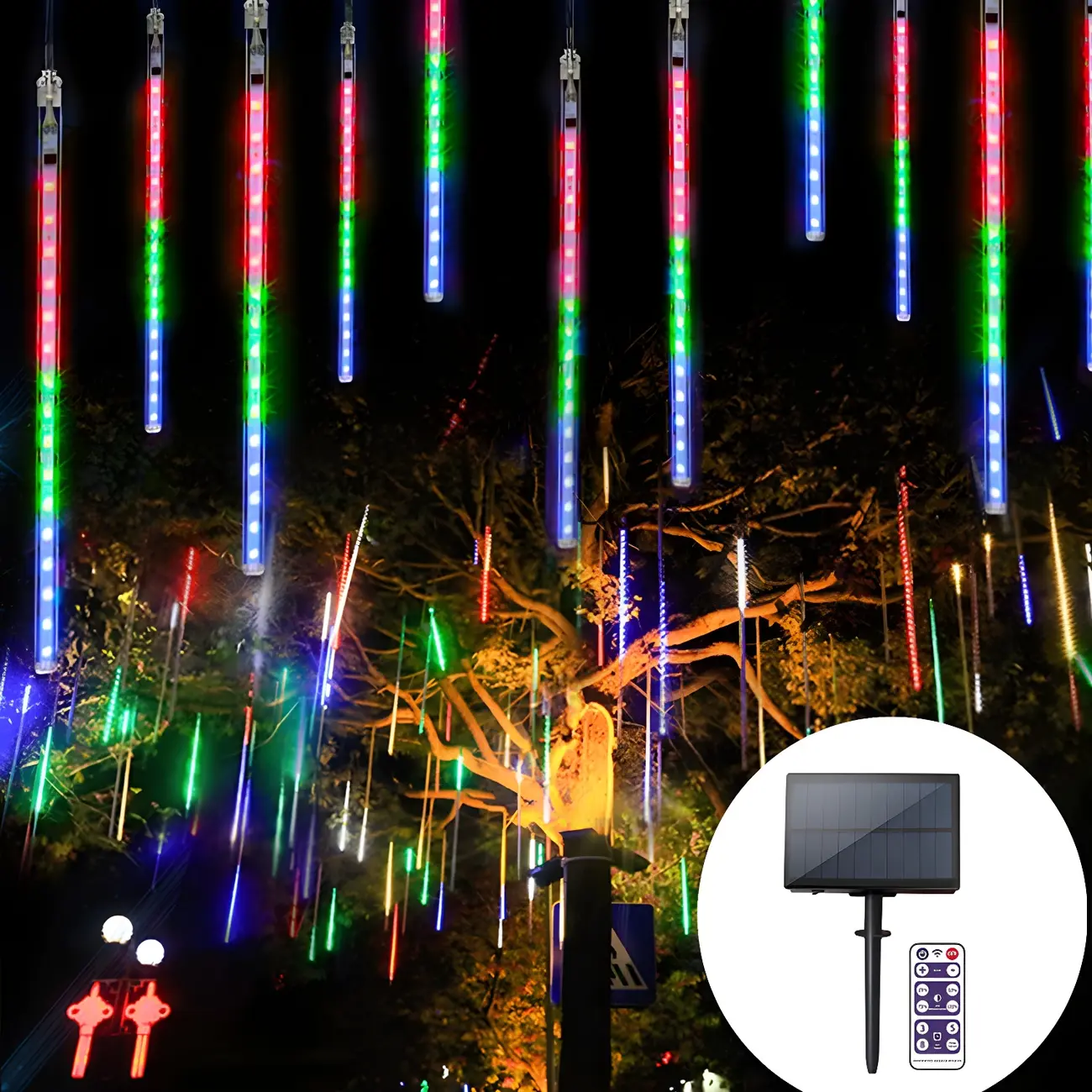 Romantic Plastic Solar Icicle String Lights Waterproof for Party Image - 2 | homeyfad