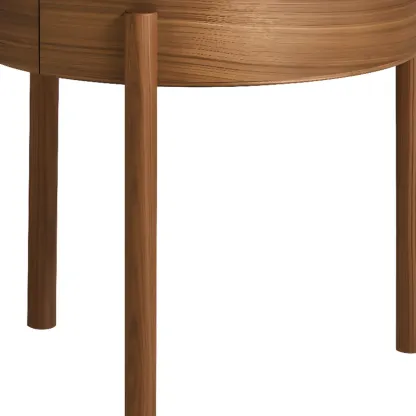 Scandinavian Indoor Round Coffee Table with Tray Top Image - 10