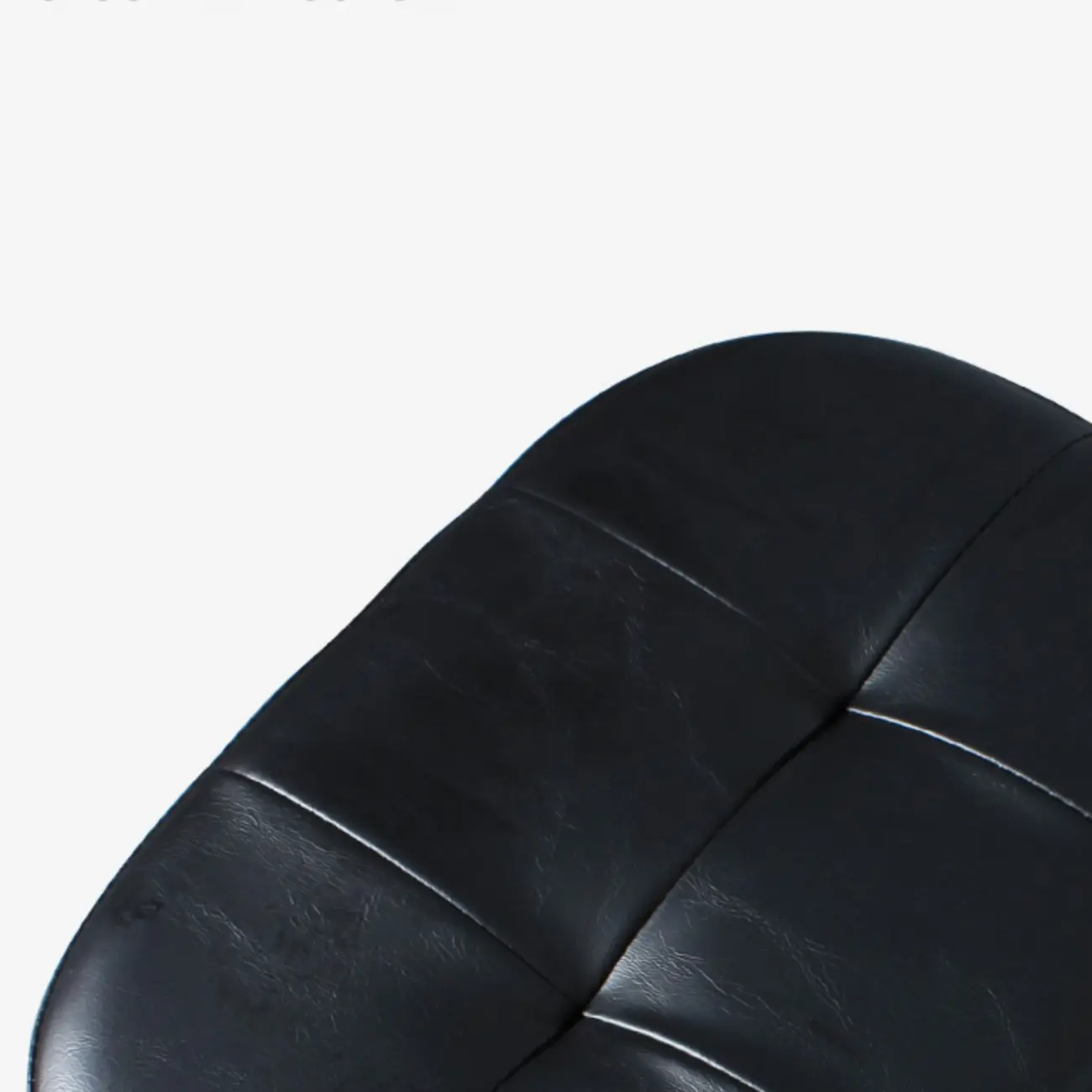 Green Tufted Faux Leather Backless Four Legs Bar Stools Image - 10 | homeyfad