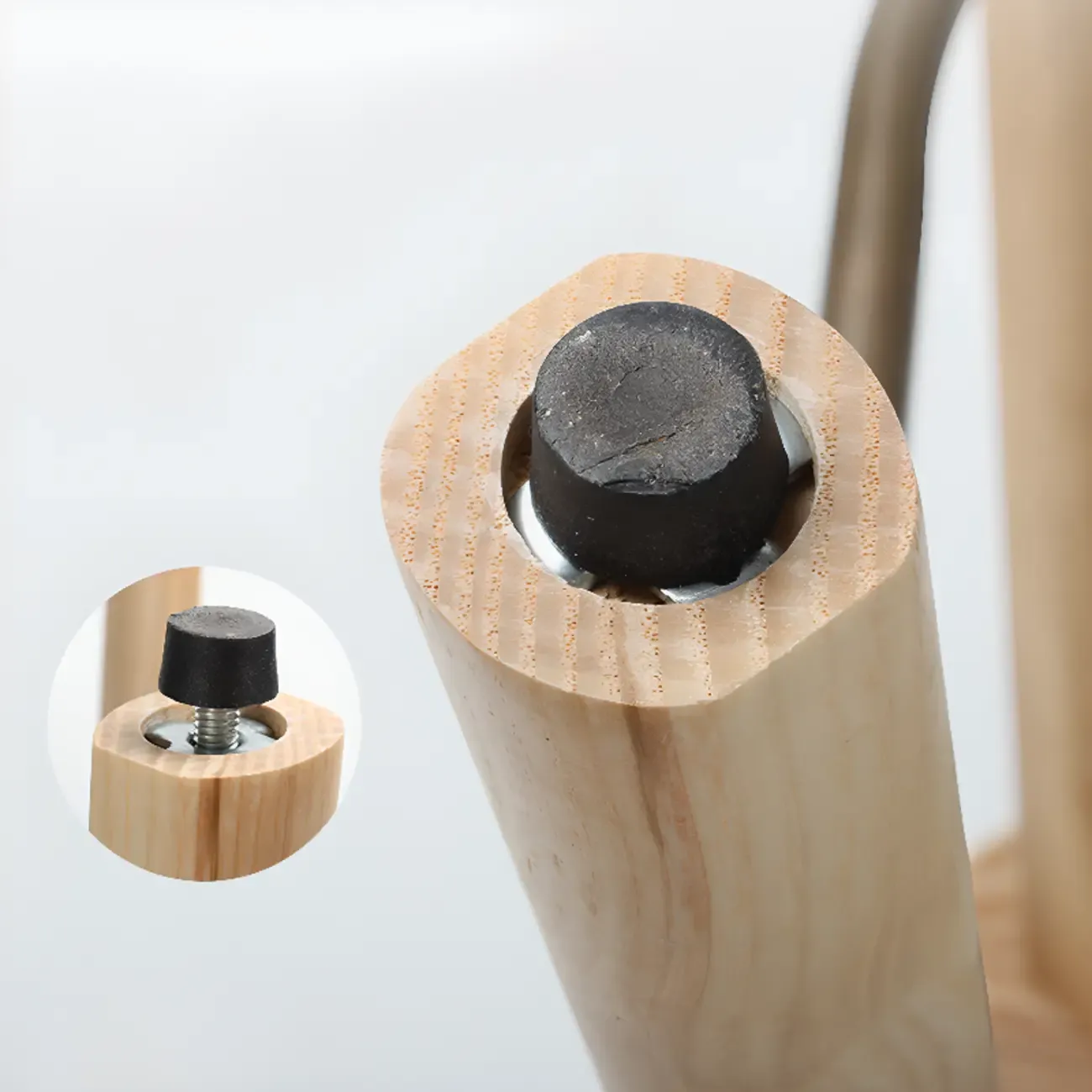 Green Tufted Faux Leather Backless Four Legs Bar Stools Image - 13