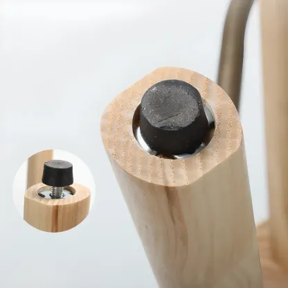 Green Tufted Faux Leather Backless Four Legs Bar Stools Image - 13