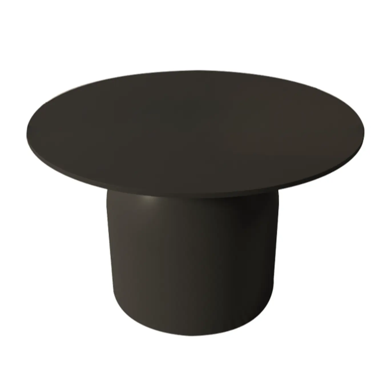 White Minimalist Round Coffee Table with Stone Top Image - 12 | homeyfad