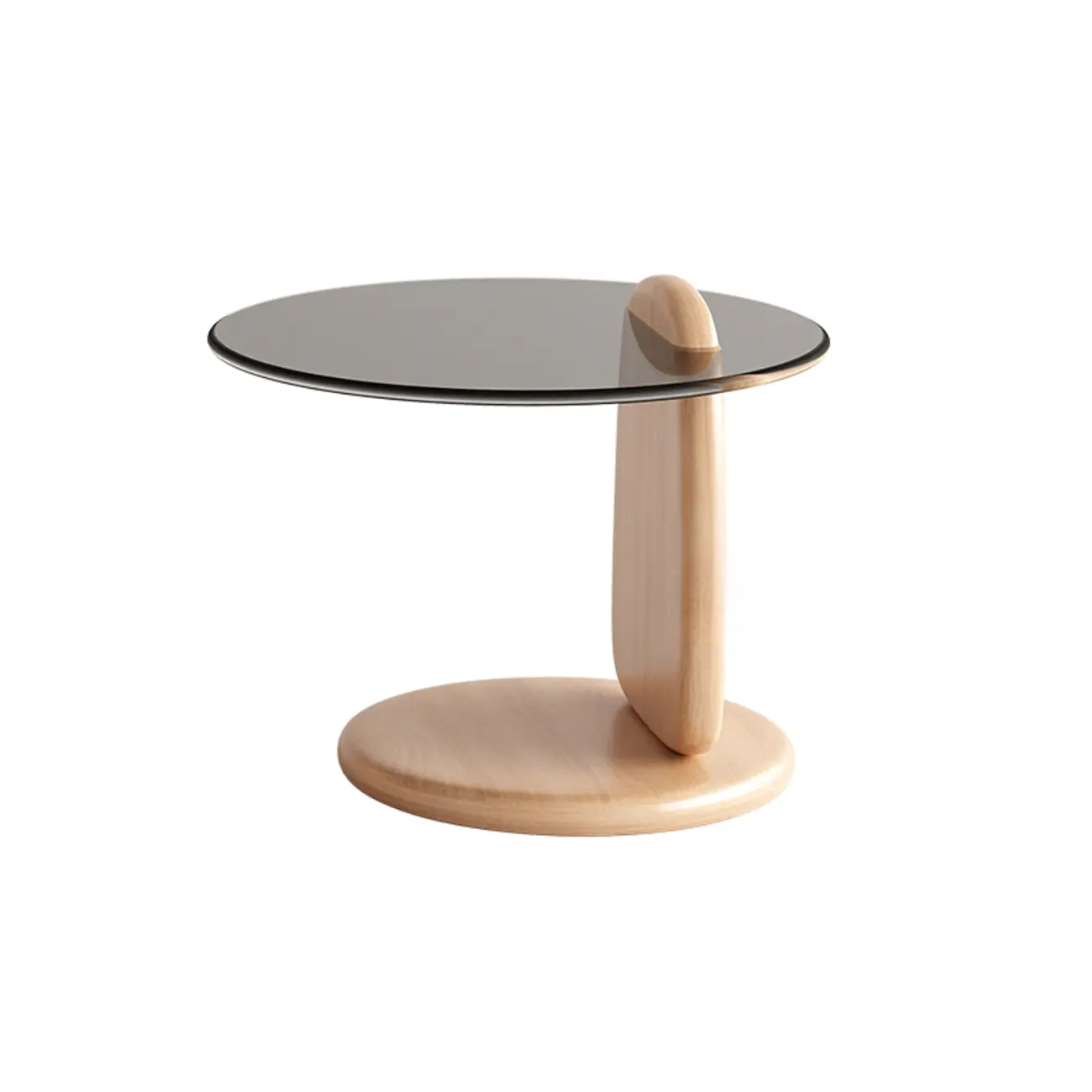 Modern Glass Round Indoor Coffee Table with Pedestal Image - 21 | homeyfad