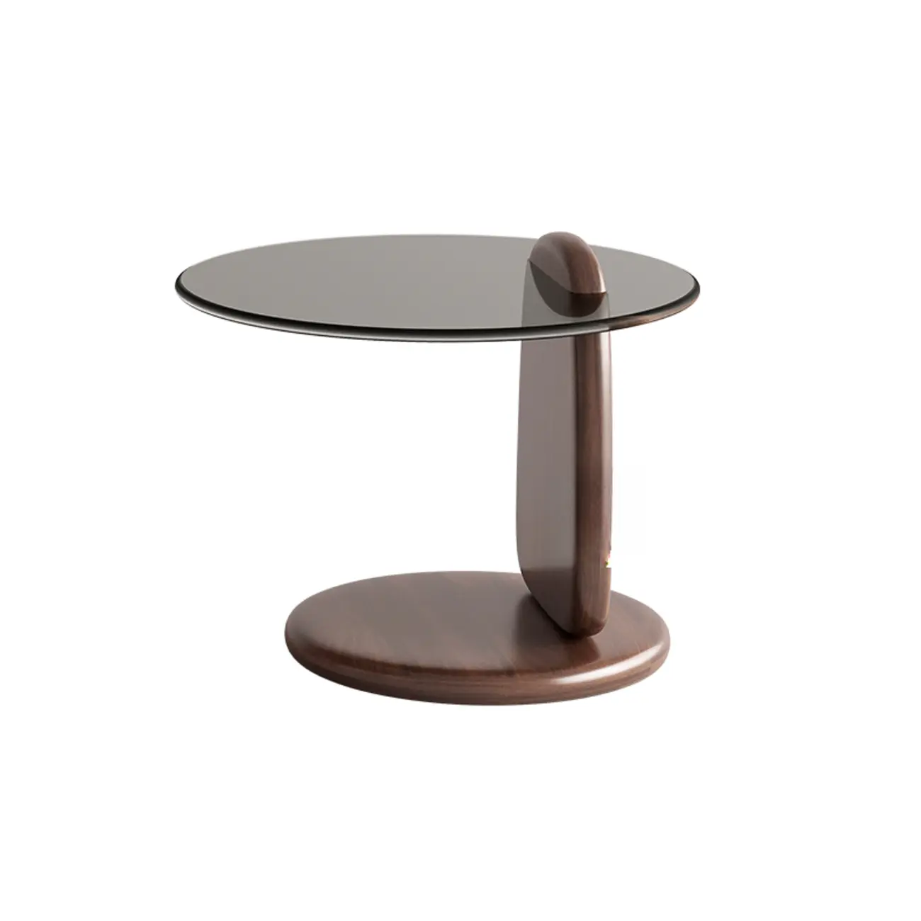 Modern Glass Round Indoor Coffee Table with Pedestal Image - 22 | homeyfad