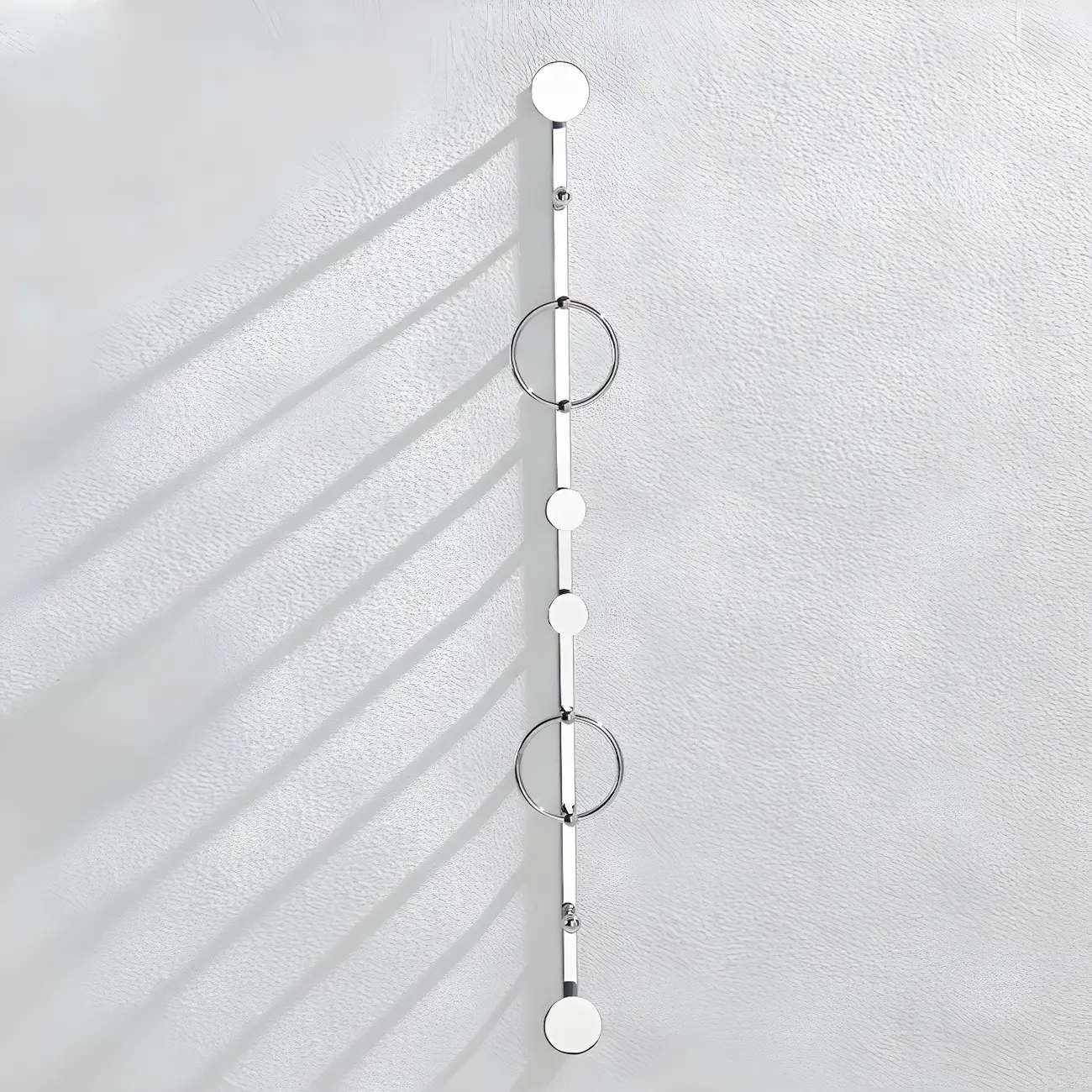 Glam Metal Wall-Mounted Coat Rack with Hooks Image - 3 | homeyfad
