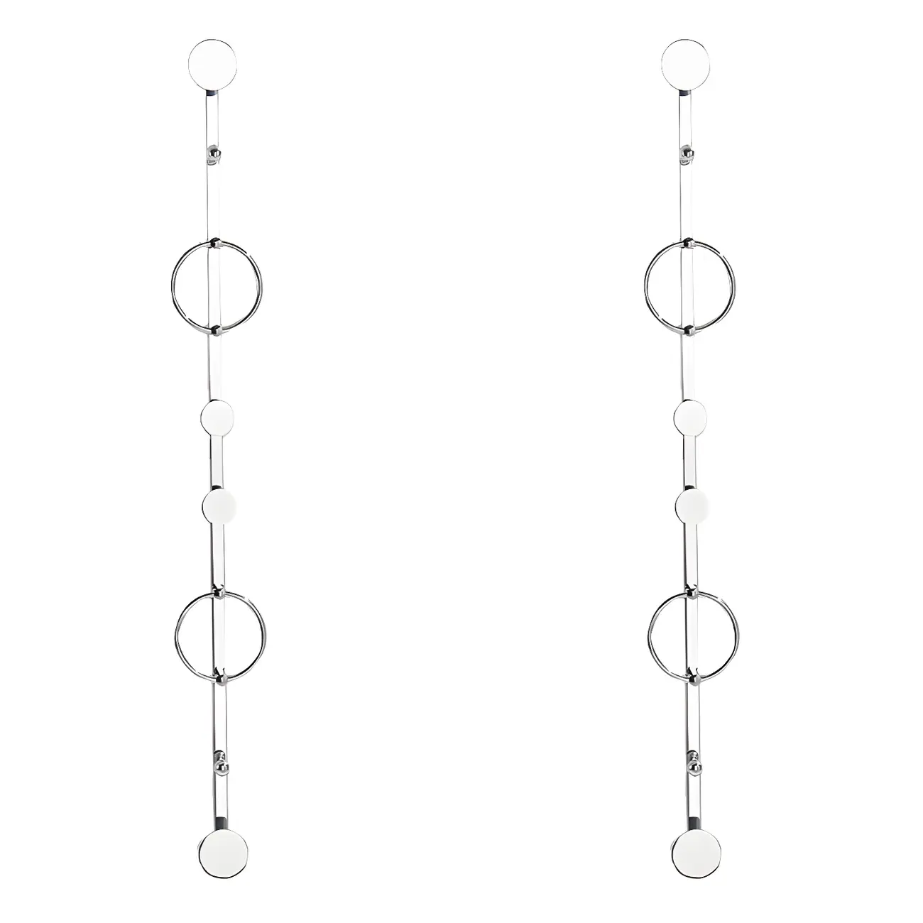 Glam Metal Wall-Mounted Coat Rack with Hooks Image - 17 | homeyfad