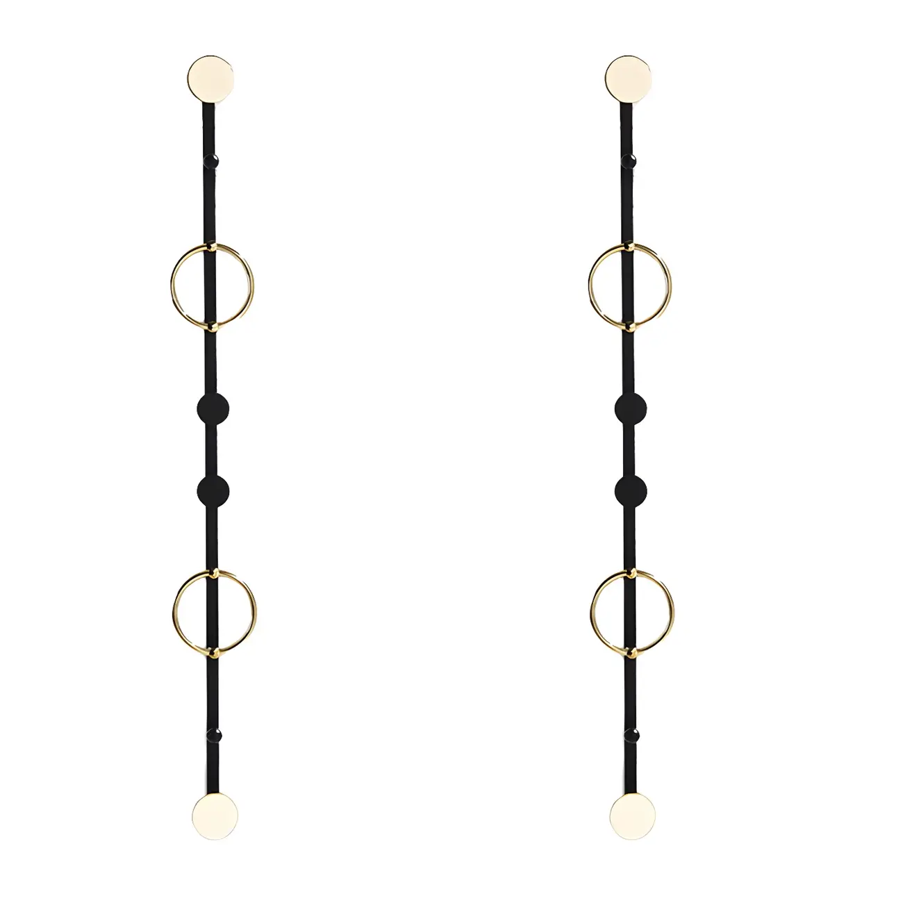 Glam Metal Wall-Mounted Coat Rack with Hooks Image - 21 | homeyfad