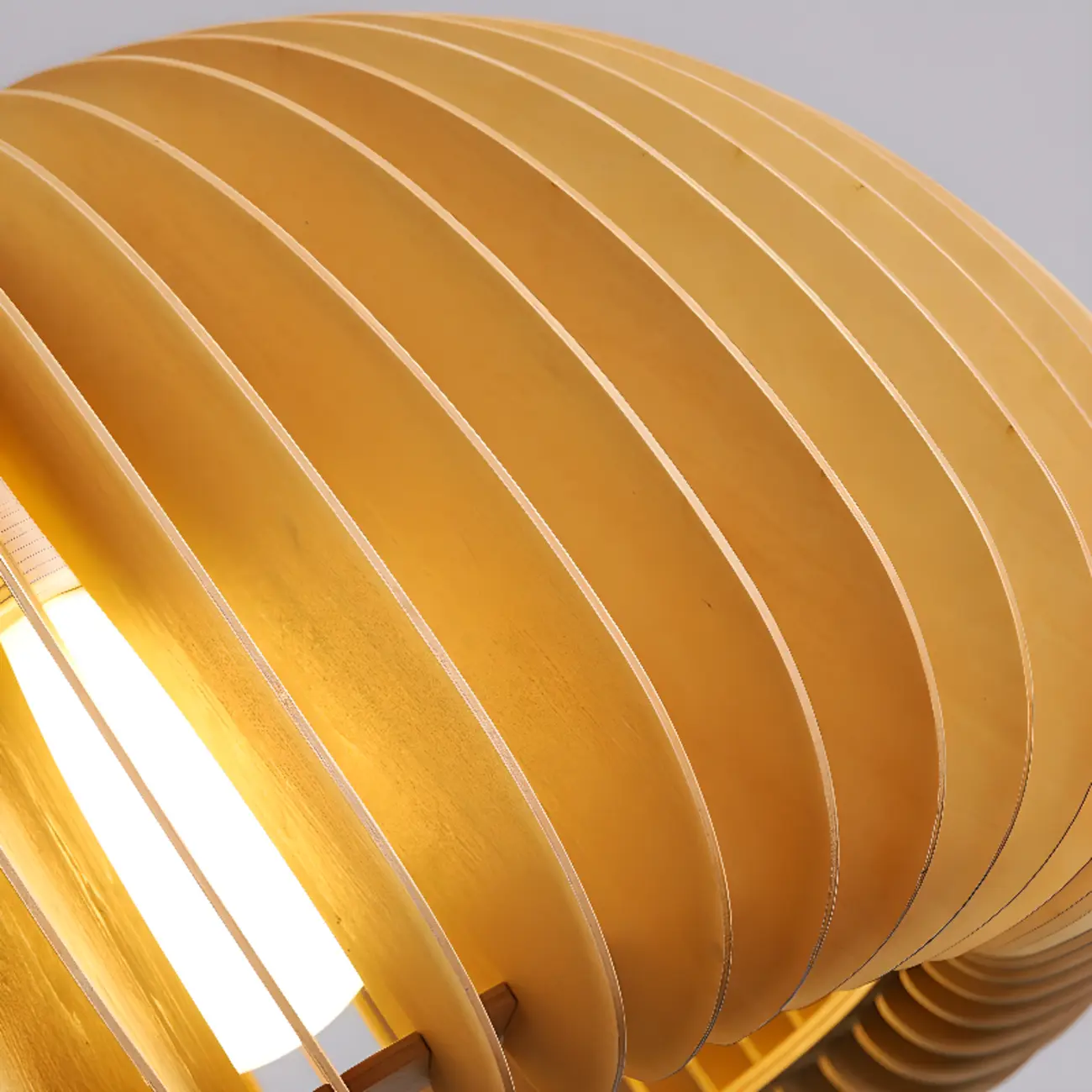 Japanese Style Hollowed Wood Pendant Light with Modern Design for Home Decor Image - 13 | homeyfad