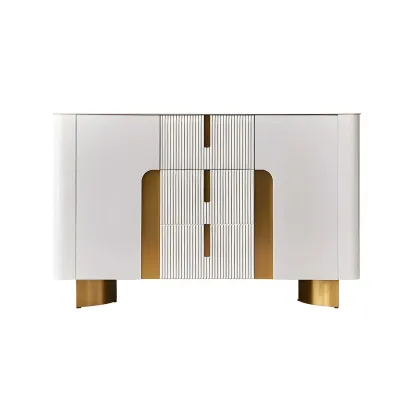 Modern Stone Countertop Sideboard with Cabinets Image - 5