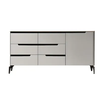 Modern Stone Countertop Sideboard with Cabinets Image - 9