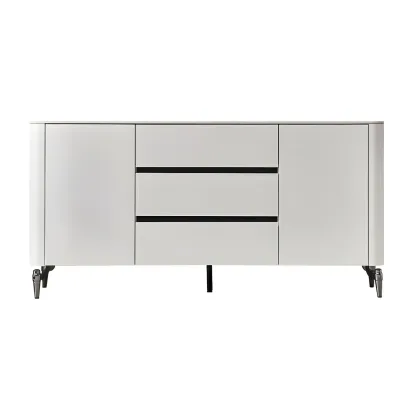 Modern Stone Countertop Sideboard with Cabinets Image - 10