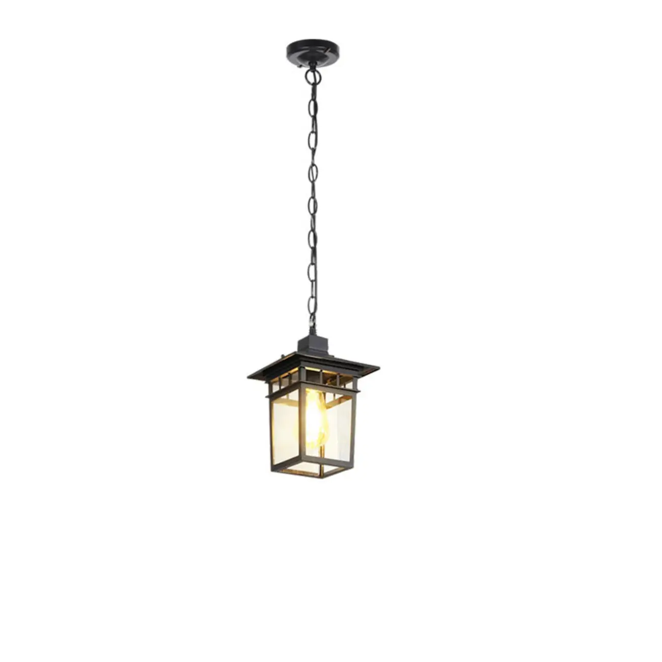 Industrial Matte Glass Shade Pendant Lamp for Outdoor Image - 2 | homeyfad