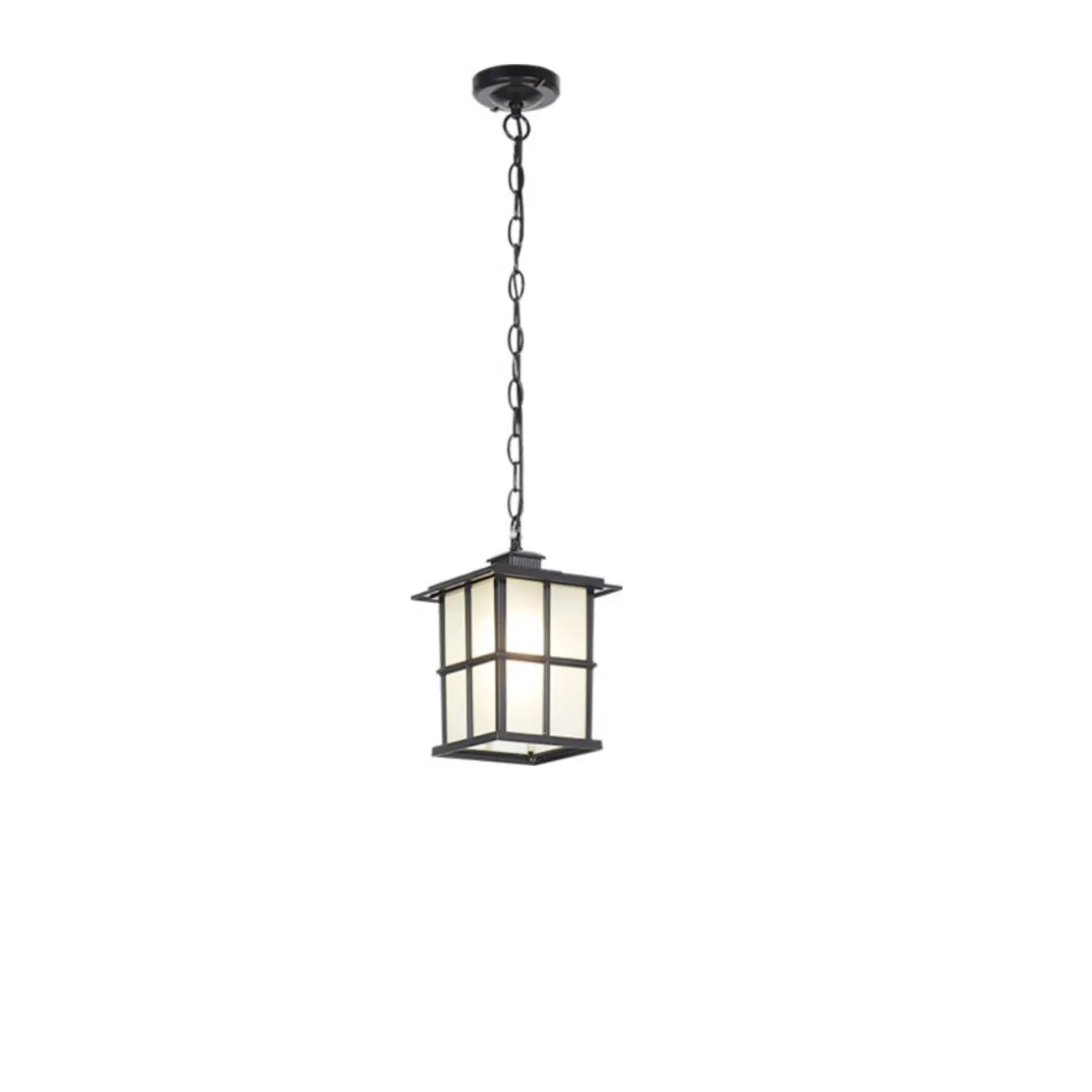 Industrial Matte Glass Shade Pendant Lamp for Outdoor Image - 5 | homeyfad