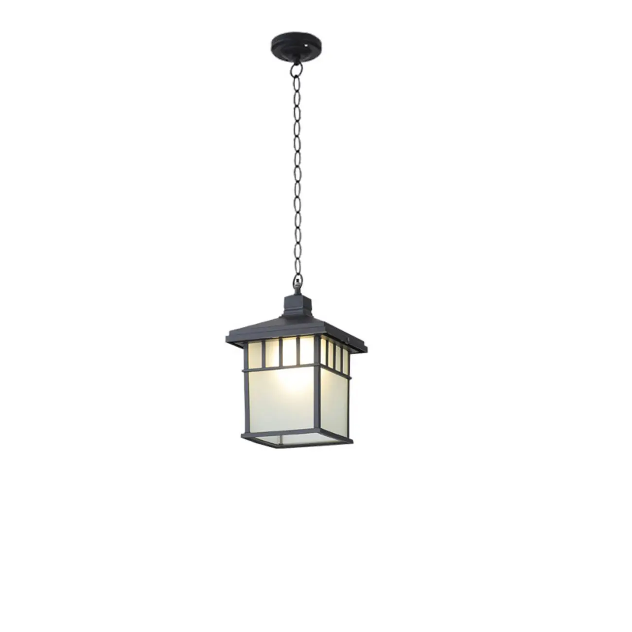 Industrial Matte Glass Shade Pendant Lamp for Outdoor Image - 9 | homeyfad