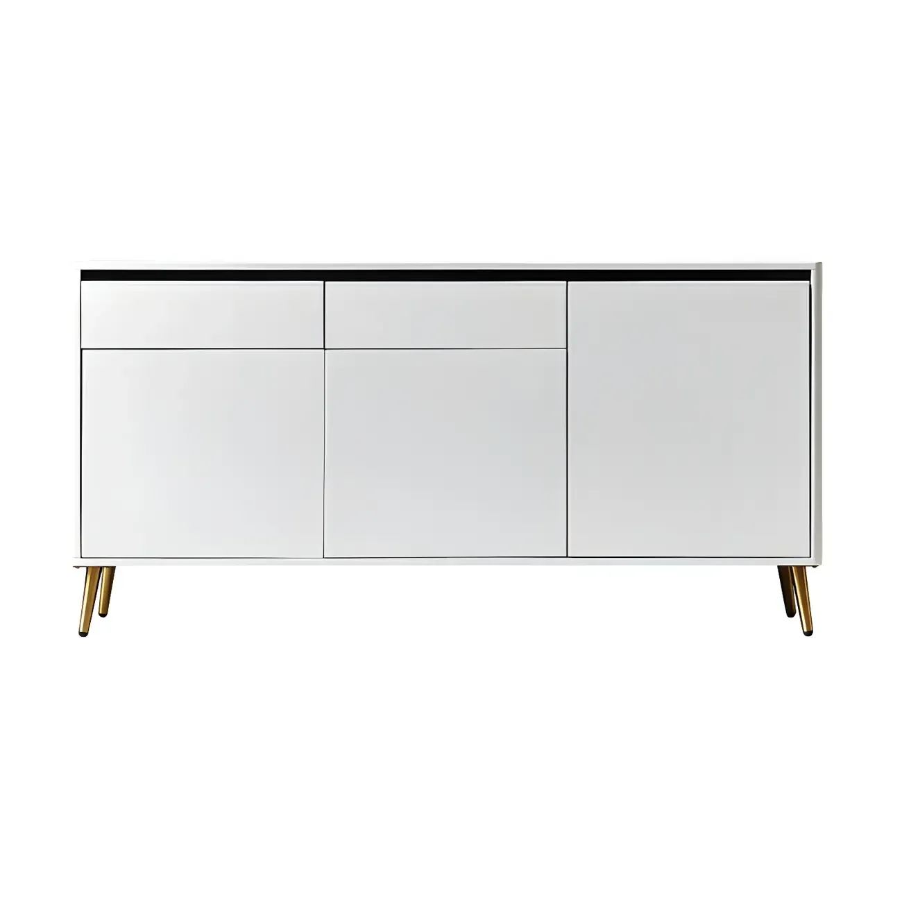 Modern Stone Countertop Sideboard with Cabinets Image - 20