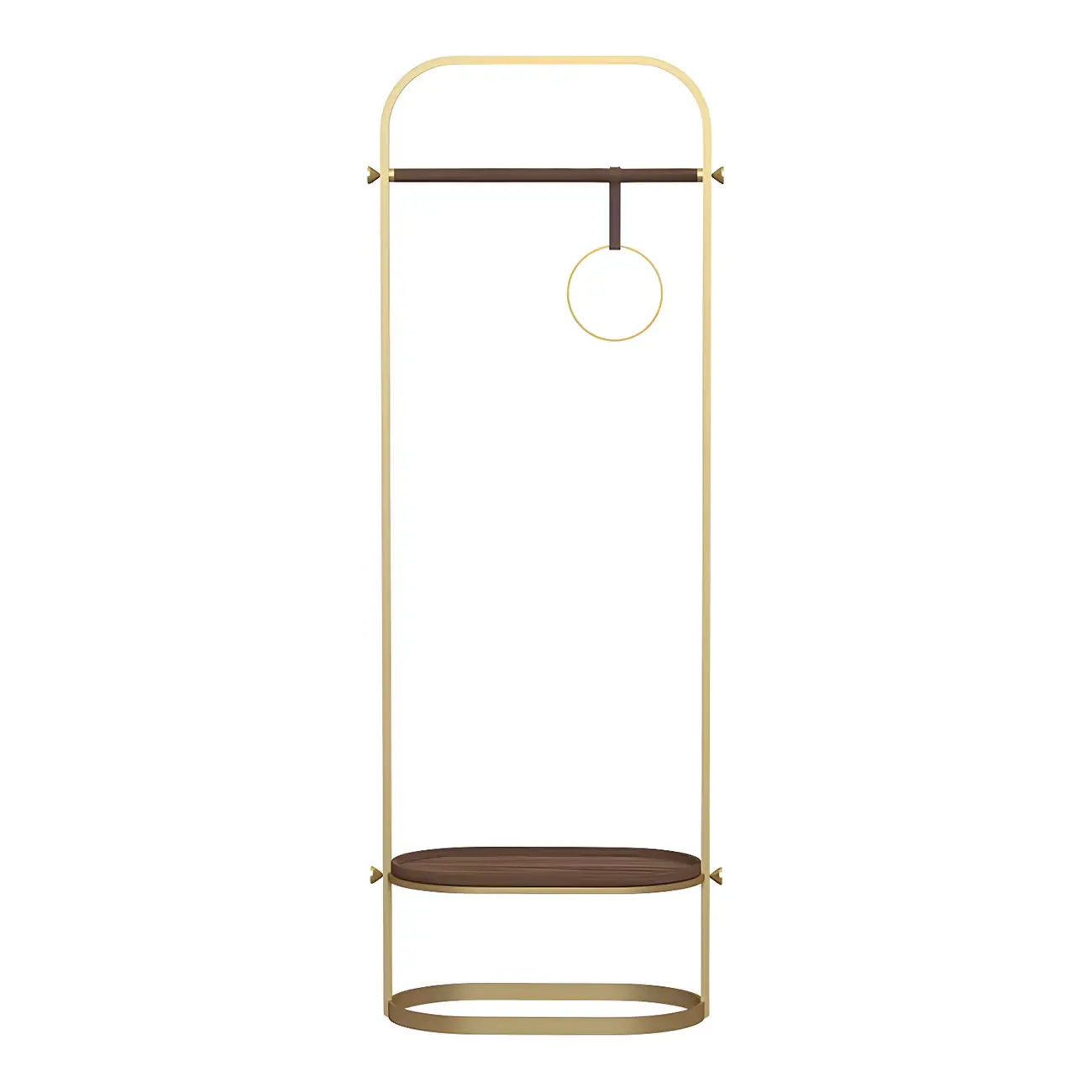 Modern Metal Freestanding Hall Tree with Shelf Image - 7 | homeyfad