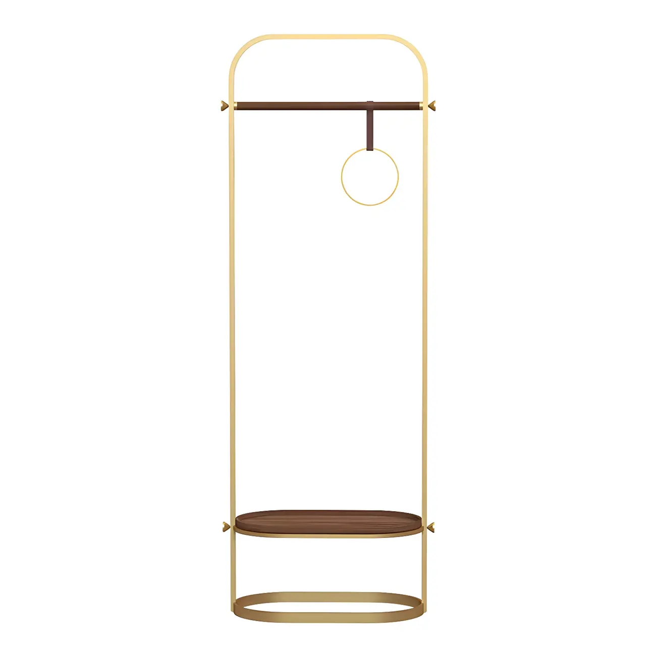 Modern Metal Freestanding Hall Tree with Shelf Image - 8 | homeyfad