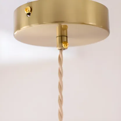 Vintage Pumpkin Shape Glass Pendant Light for Residential Use Image - 10