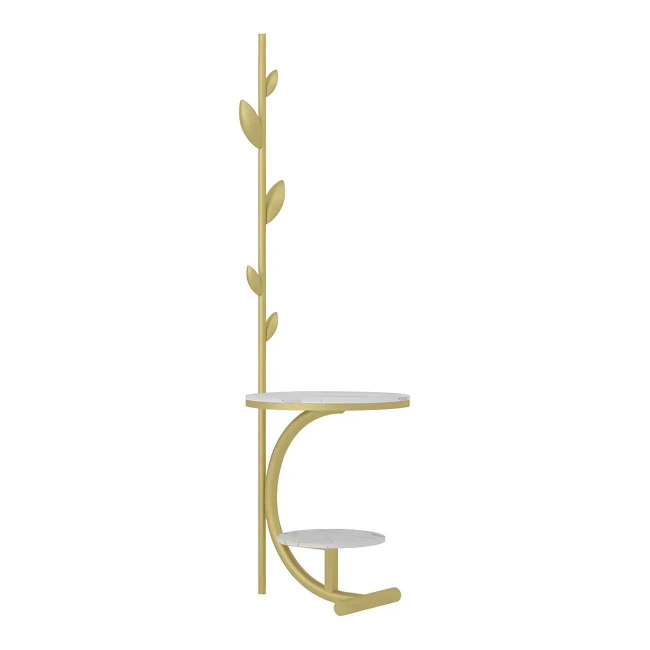 Modern Black Metal Hall Tree with Square Base Image - 10