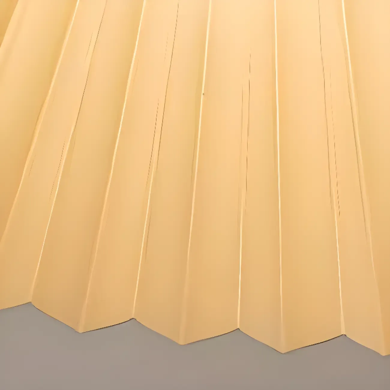 Modern Fabric Pleated Pendant Light with Beige Shade Image - 16