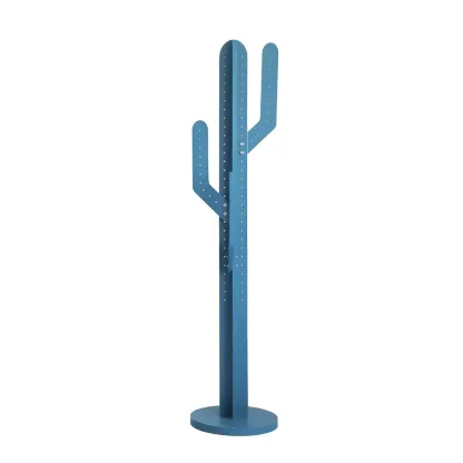 Modern Wooden Cactus Shaped Coat Rack Image - 2