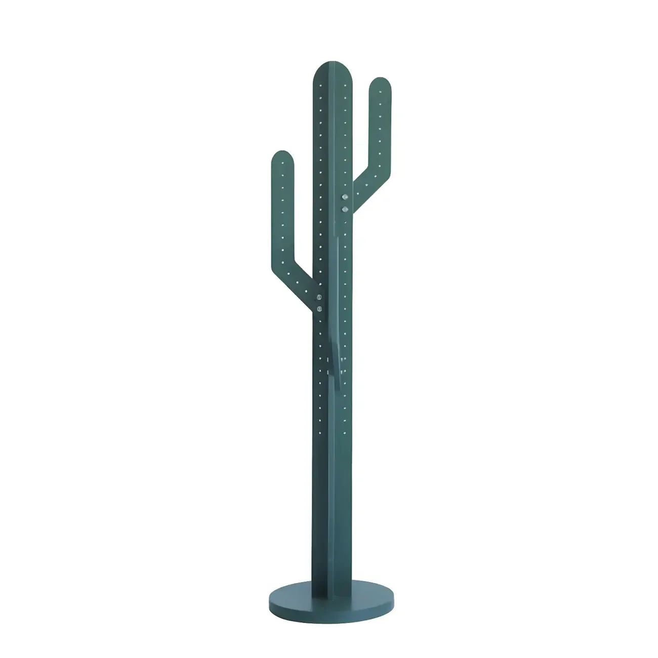 Modern Wooden Cactus Shaped Coat Rack Image - 3