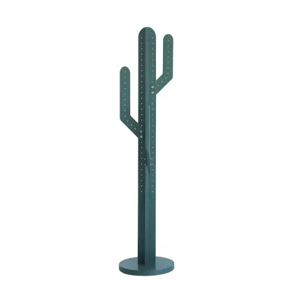 Modern Wooden Cactus Shaped Coat Rack Image - 3