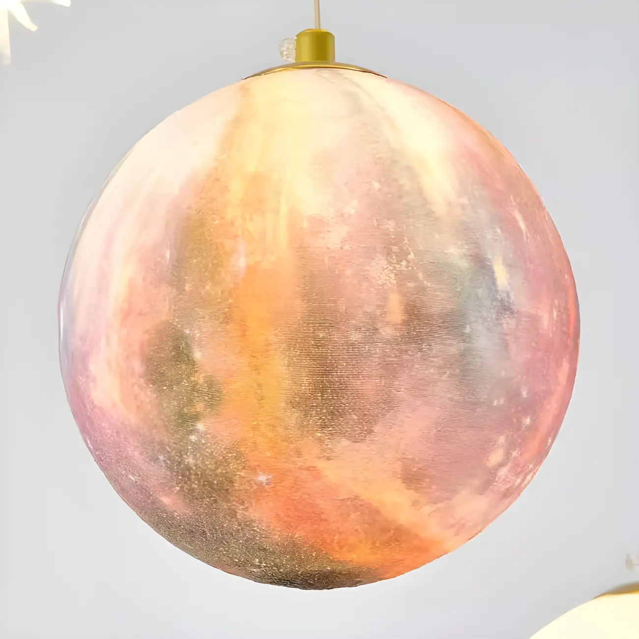 Modern Planet Shape LED Cluster Pendant with 7 Lights for Living Room Image - 13 | homeyfad