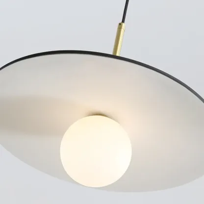 Modern White Glass Pendant Light with Adjustable Length for Home Decor Image - 10