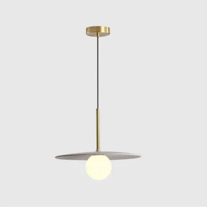 Modern White Glass Pendant Light with Adjustable Length for Home Decor Image - 12