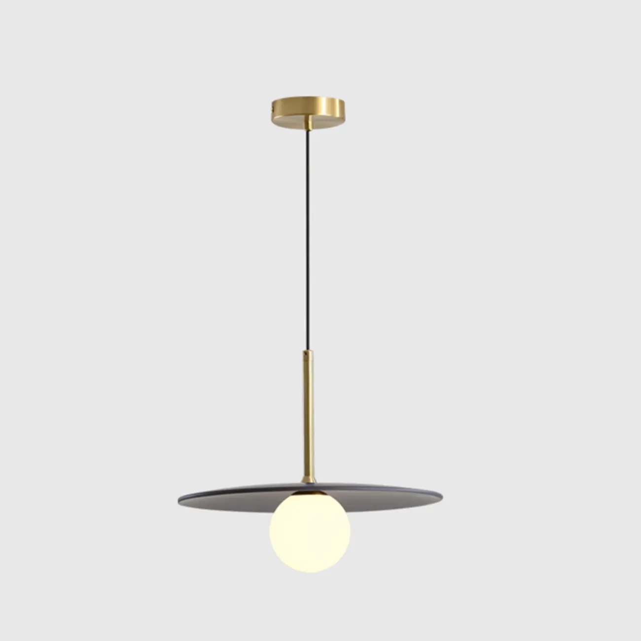 Modern White Glass Pendant Light with Adjustable Length for Home Decor Image - 17 | homeyfad