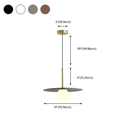 Modern White Glass Pendant Light with Adjustable Length for Home Decor Image - 19