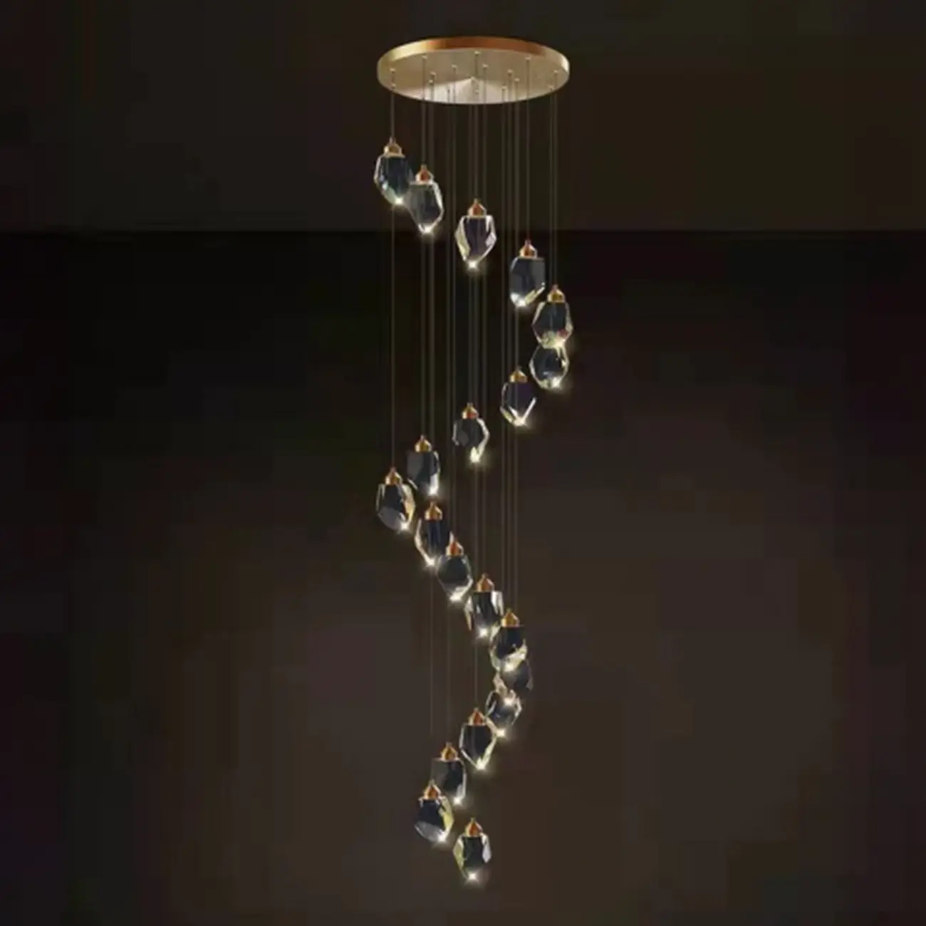 Residential Use Trendy Cast Iron Transparent Led Light Direct Connection Pendant Lamp with String Image - 11 | homeyfad