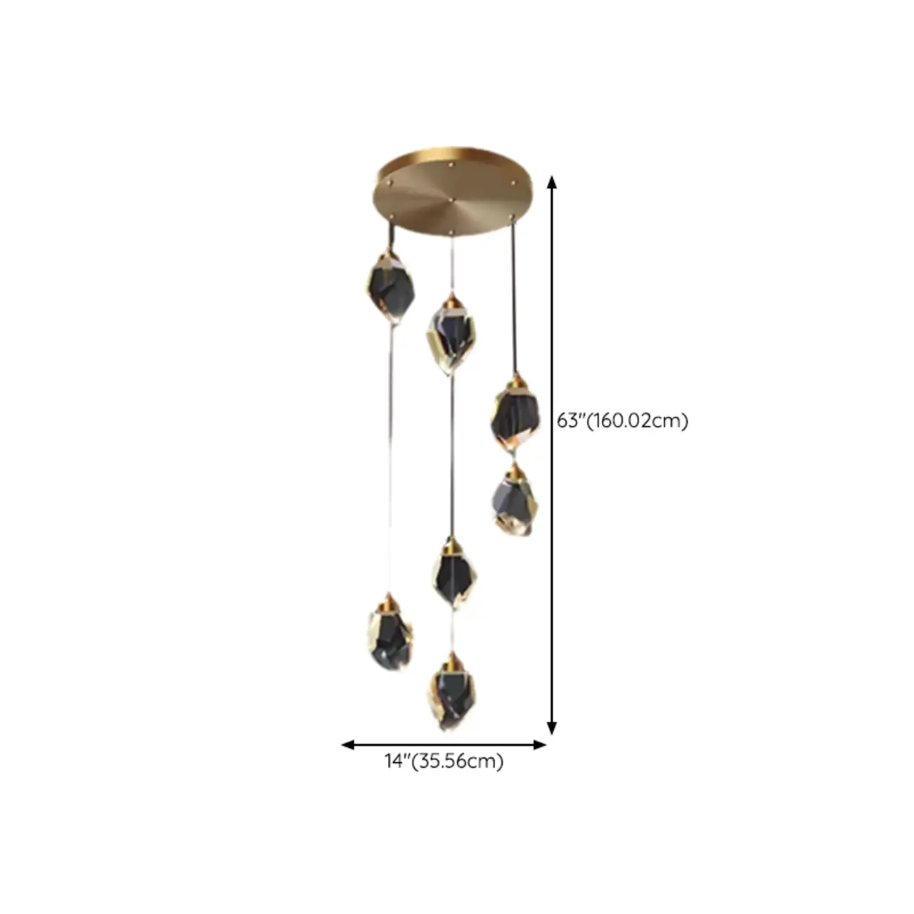 Residential Use Trendy Cast Iron Transparent Led Light Direct Connection Pendant Lamp with String Image - 23 | homeyfad