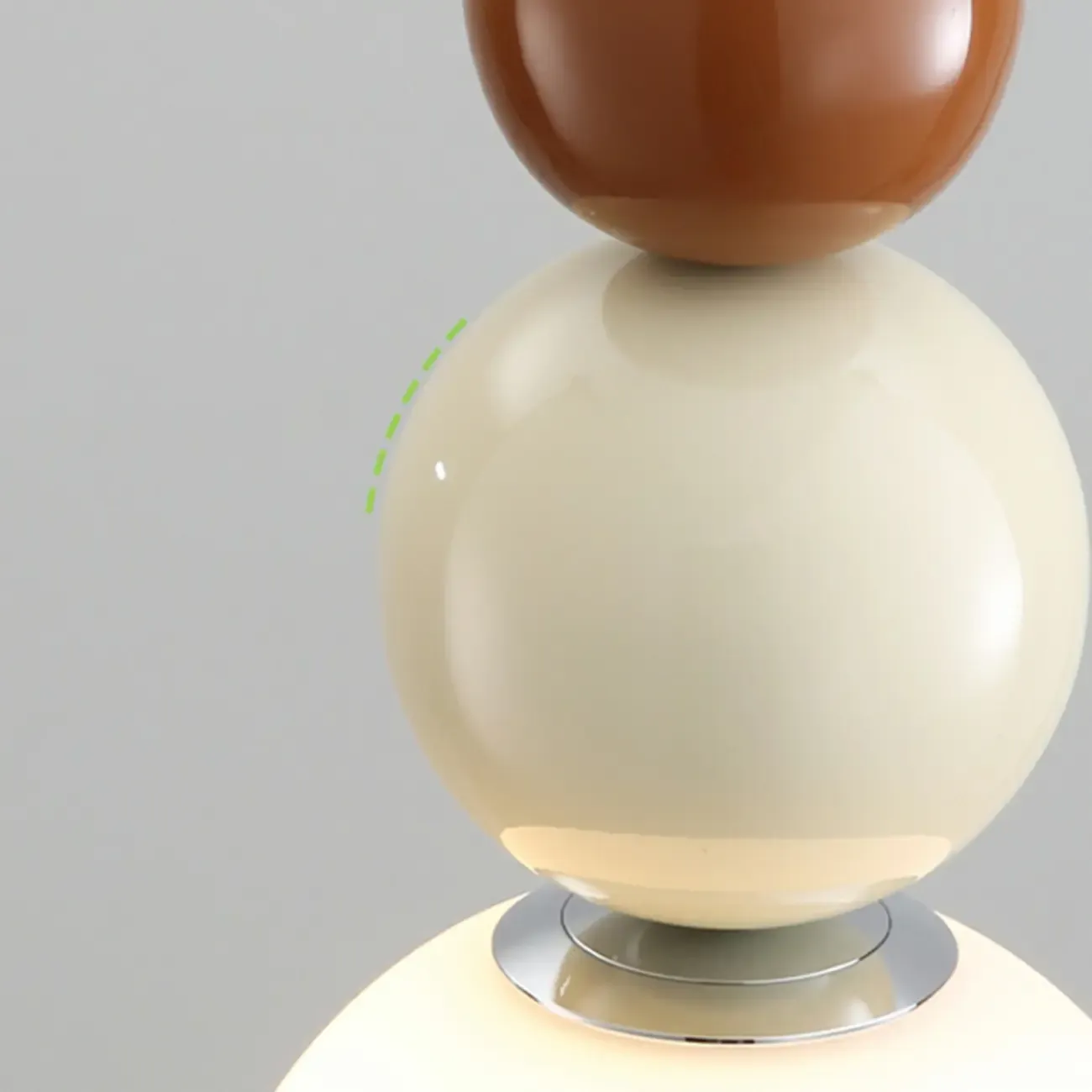 Nordic Minimalist 3 Globe Pendant Light with White Glass Shade for Bedroom Room Image - 12