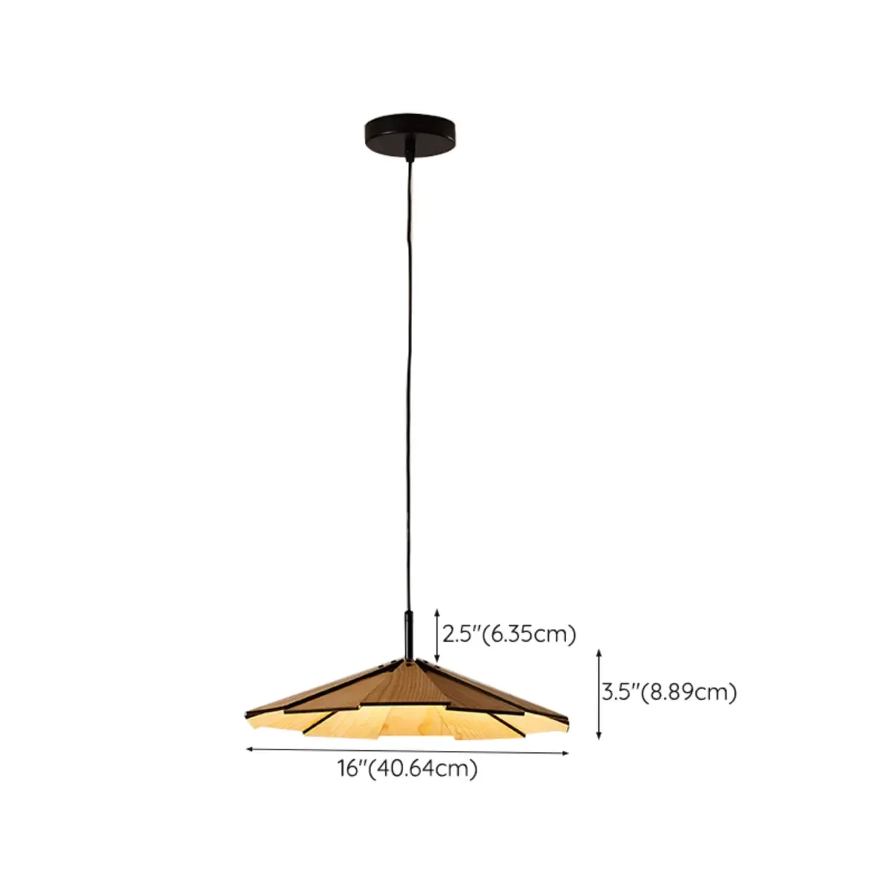 Japanese Style Wooden Umbrella Pendant Light for Modern Home Lighting  Image - 12