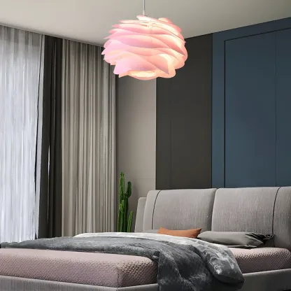 Modern Contemporary Bedroom LED Pendant light with Adjustable Length Image - 12
