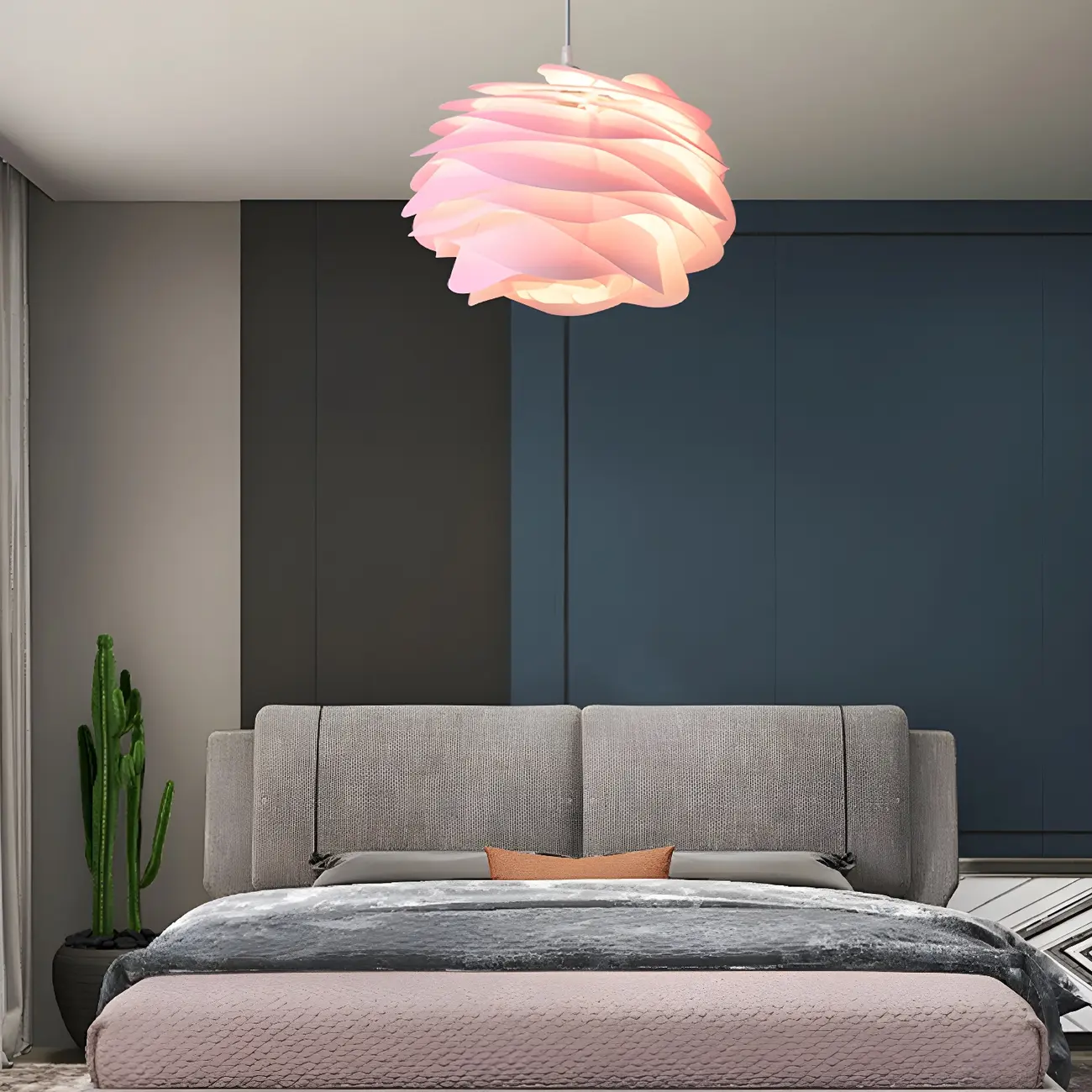 Modern Contemporary Bedroom LED Pendant light with Adjustable Length Image - 13 | homeyfad