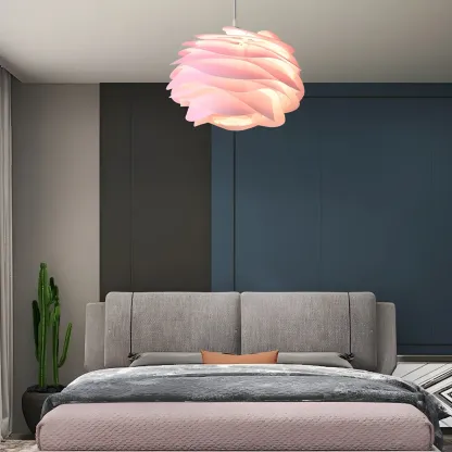 Modern Contemporary Bedroom LED Pendant light with Adjustable Length Image - 13