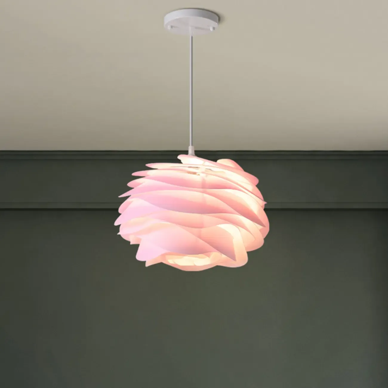 Modern Contemporary Bedroom LED Pendant light with Adjustable Length Image - 16