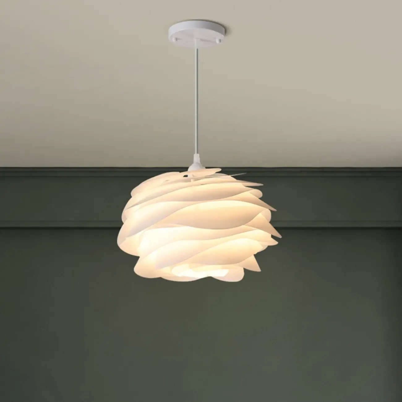 Modern Contemporary Bedroom LED Pendant light with Adjustable Length Image - 17