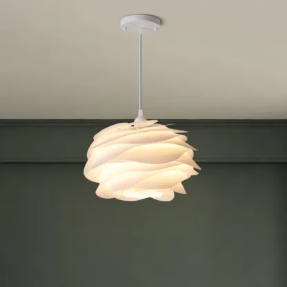 Modern Contemporary Bedroom LED Pendant light with Adjustable Length Image - 17
